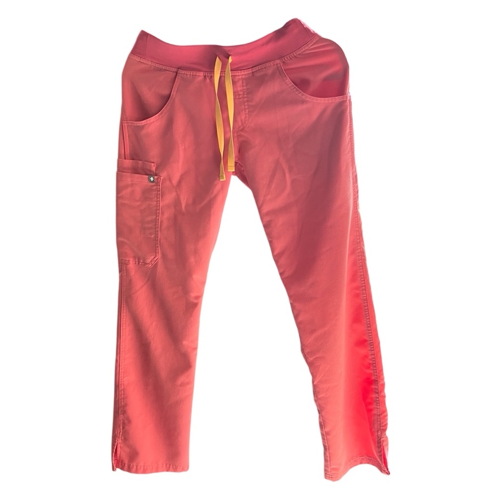 FIGS Scrub Pants Womens Sz XS Zamora Jogger Shocking Pink Technical Collection